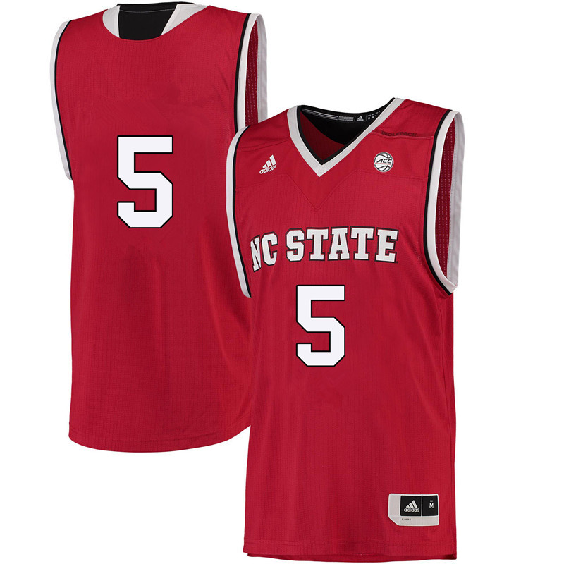 Men #5 Chelsea Nelson NC State Wolfpack College Basketball Jerseys-Red